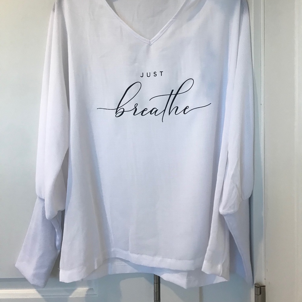 Loose thin just breathe long sleeve top